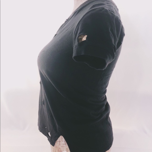 Helmut Lang Destroyed black tee - Picture 3 of 8